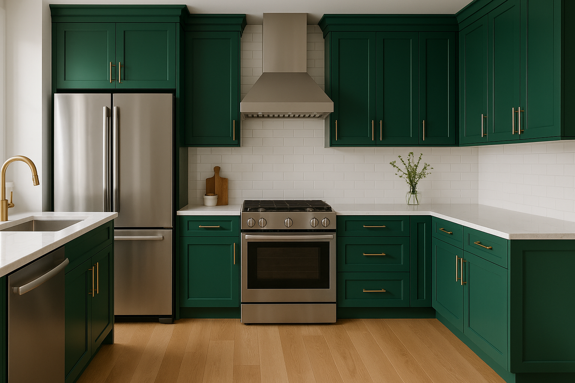 Hunt Club Kitchen Cabinets | Sherwin-Williams SW 6468 Cabinet Color Spotlight
