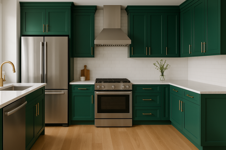 Hunt Club Kitchen Cabinets | Sherwin-Williams SW 6468 Cabinet Color Spotlight