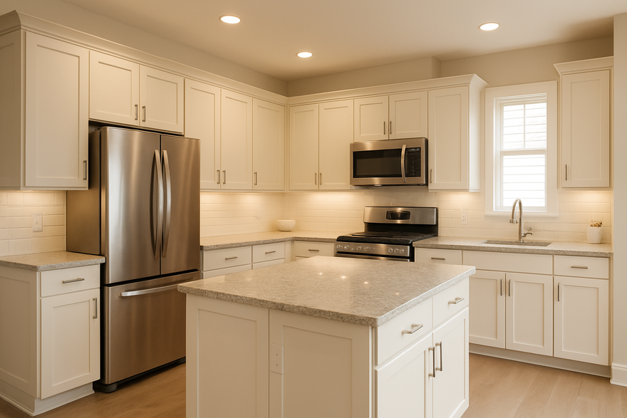 Alabaster Kitchen Cabinets | Sherwin-Williams SW 7008 Cabinet Color Spotlight