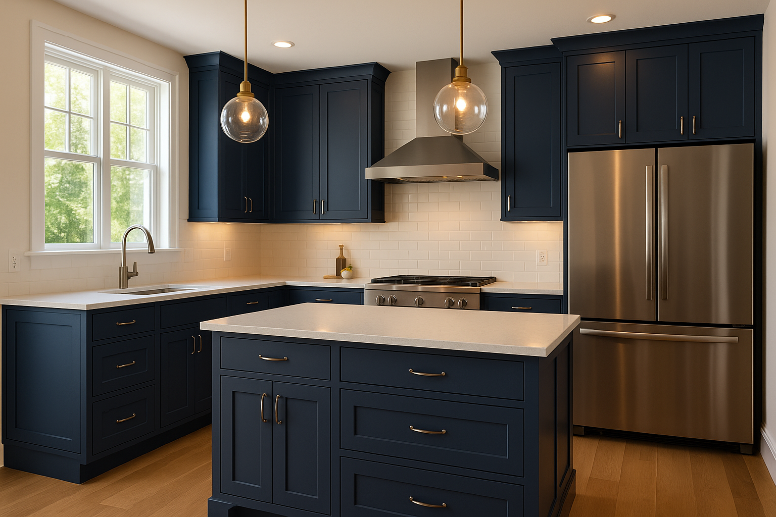 Anchors Aweigh Kitchen Cabinets | Sherwin-Williams SW 9179 Cabinet Color Spotlight