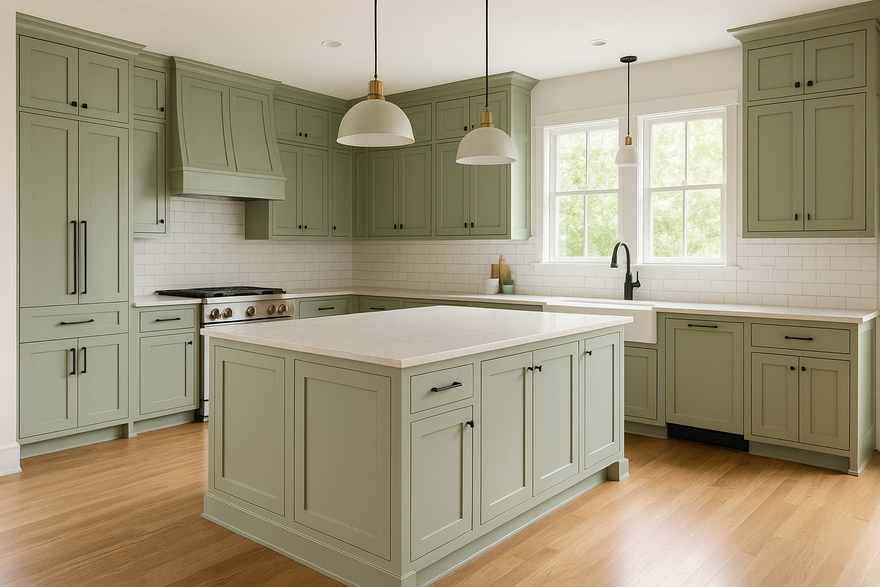 Elevate Your Space with Sherwin Williams Clary Sage Kitchen Cabinets