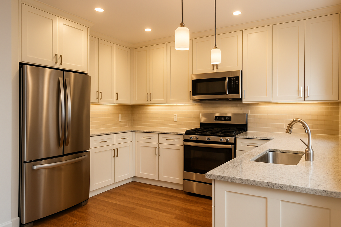 Greek Villa Kitchen Cabinets | Sherwin-Williams SW 7551 Cabinet Color Spotlight