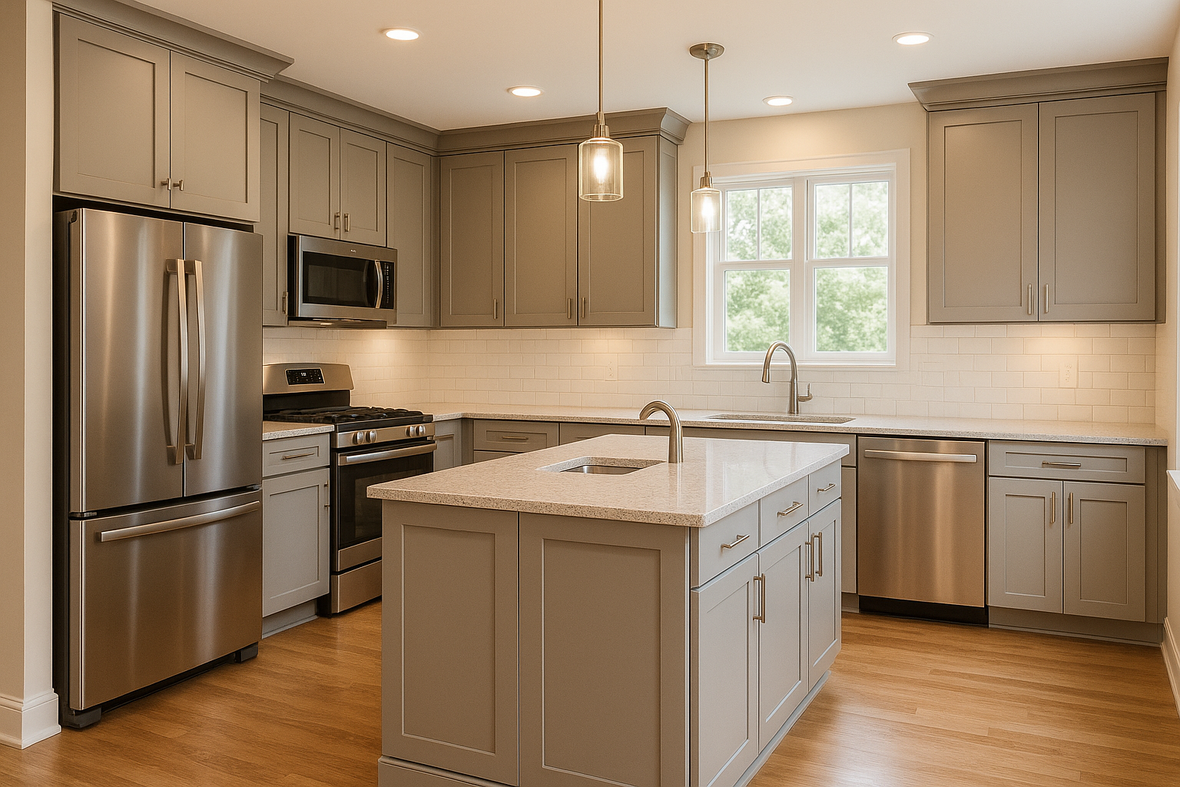 Mindful Gray Kitchen Cabinets | Sherwin-Williams SW 7016 Cabinet Color Spotlight