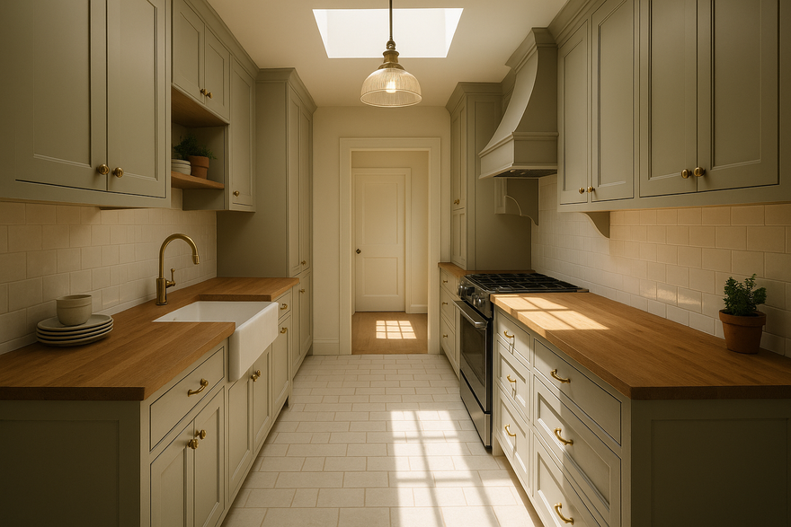 Repose Gray Kitchen Cabinets | Sherwin-Williams SW 7015 Cabinet Color Spotlight