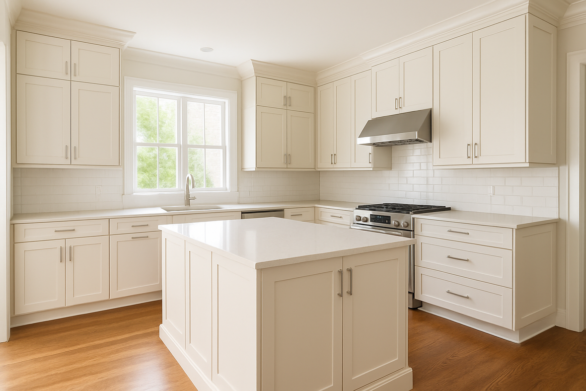 Shoji White Kitchen Cabinets | Sherwin-Williams SW 7042 Cabinet Color Spotlight