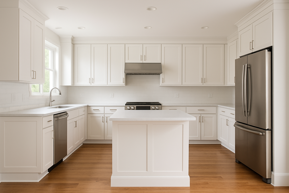 Snowbound Kitchen Cabinets | Sherwin-Williams SW 7004 Cabinet Color Spotlight