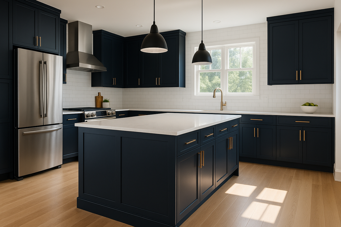 Inkwell Kitchen Cabinets | Sherwin-Williams SW 6992 Cabinet Color Spotlight