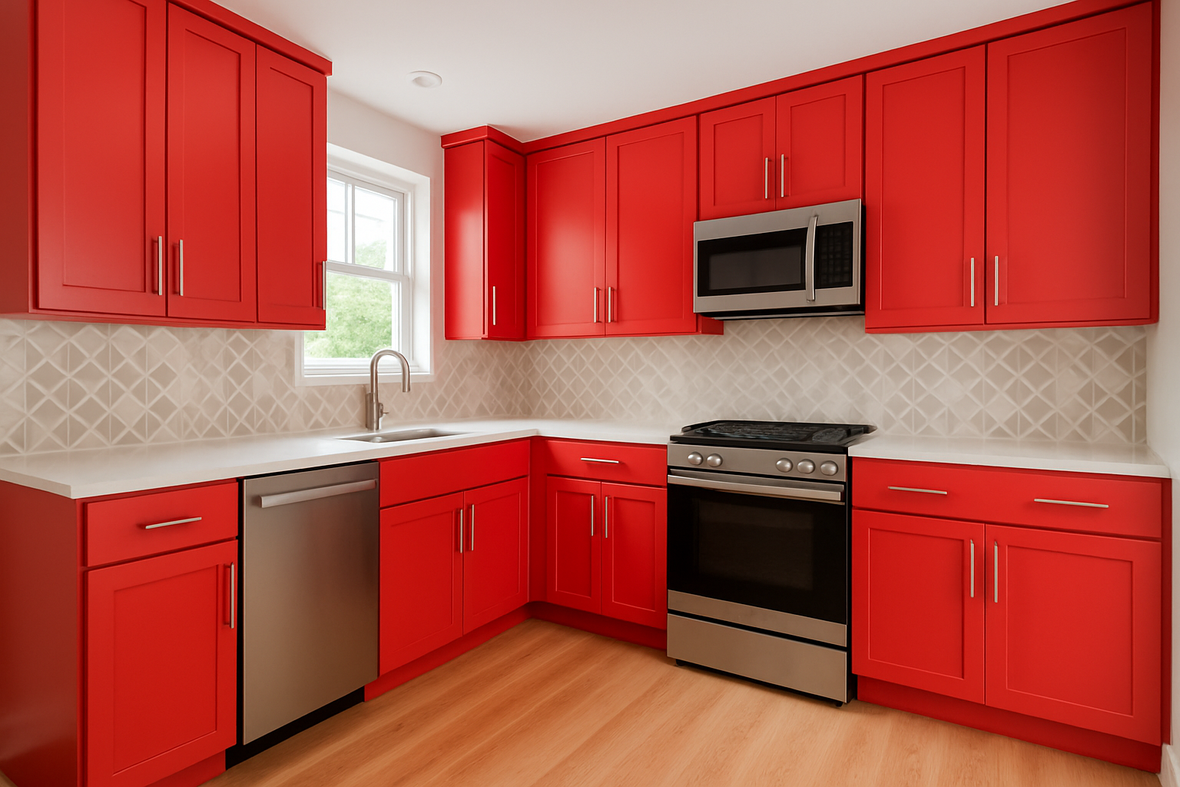 Radish Kitchen Cabinets | Sherwin-Williams SW 6861 Cabinet Color Spotlight