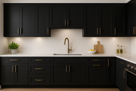 Tricorn Black Kitchen Cabinets