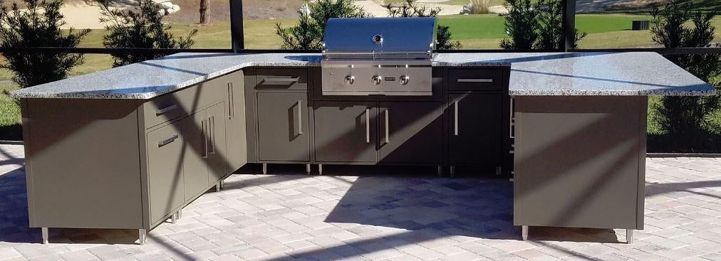 Flat Ash Aluminum Storage Cabinets