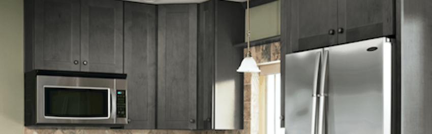 Wolf Classic Cabinetry - Dartmouth Grey Stain ADA Compliant Cabinets