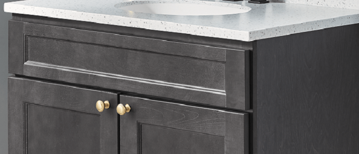 Wolf Classic Cabinetry Vanities - York Grey Stain