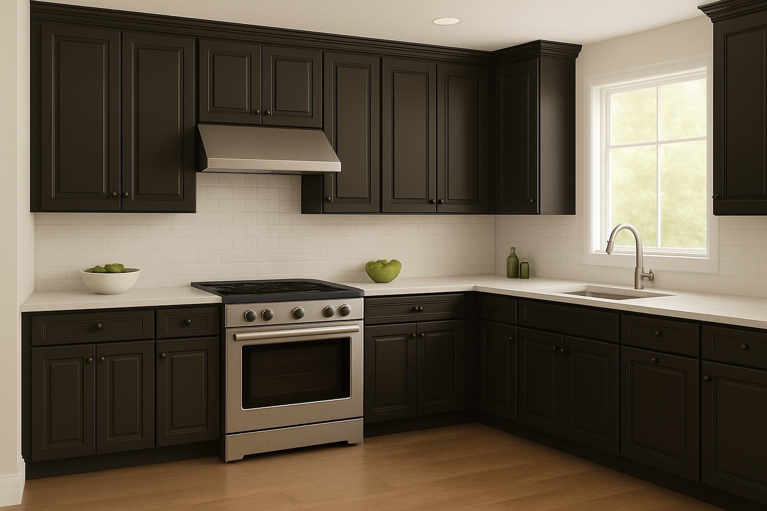 Sherwin Williams Urbane Bronze Kitchen Cabinets – Avalon Raised Panel