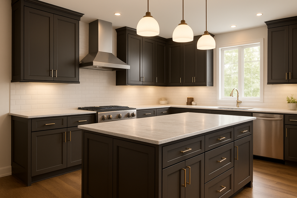 Assembled Concord in Sherwin-Williams® Urbane Bronze (SW 7048)