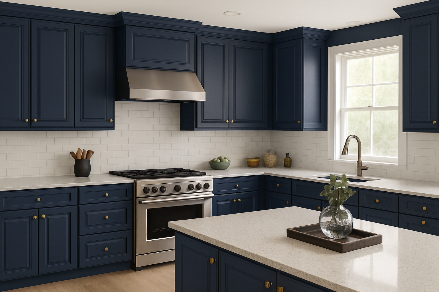 Avalon Raised Panel in Sherwin-Williams® Naval (SW 6244)