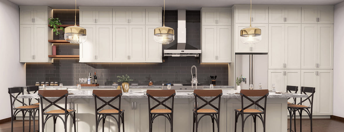 RTA Cream White Shaker Kitchen Cabinets – Jarlin Cabinetry