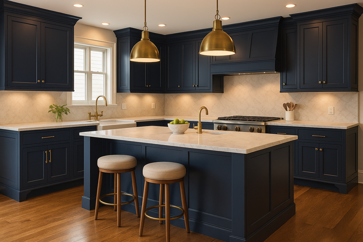 Assembled Concord in Sherwin-Williams® Indigo Batik (SW 7602)