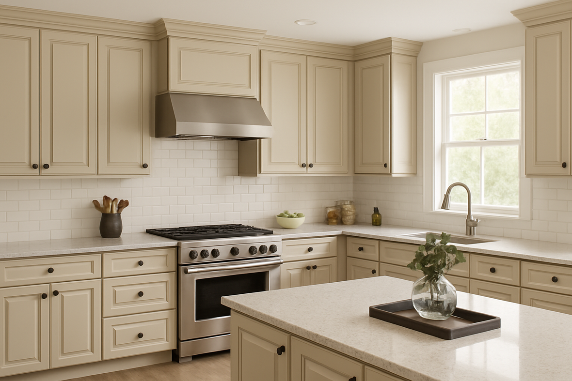 Avalon Raised Panel in Sherwin-Williams® Accessible Beige (SW 7036)