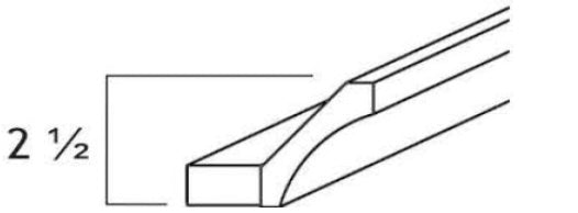 ACM8-C - Avalon Raised Panel in Sherwin-Williams® Custom Color - COVE CROWN MOLDING 2 1/2" X 96"