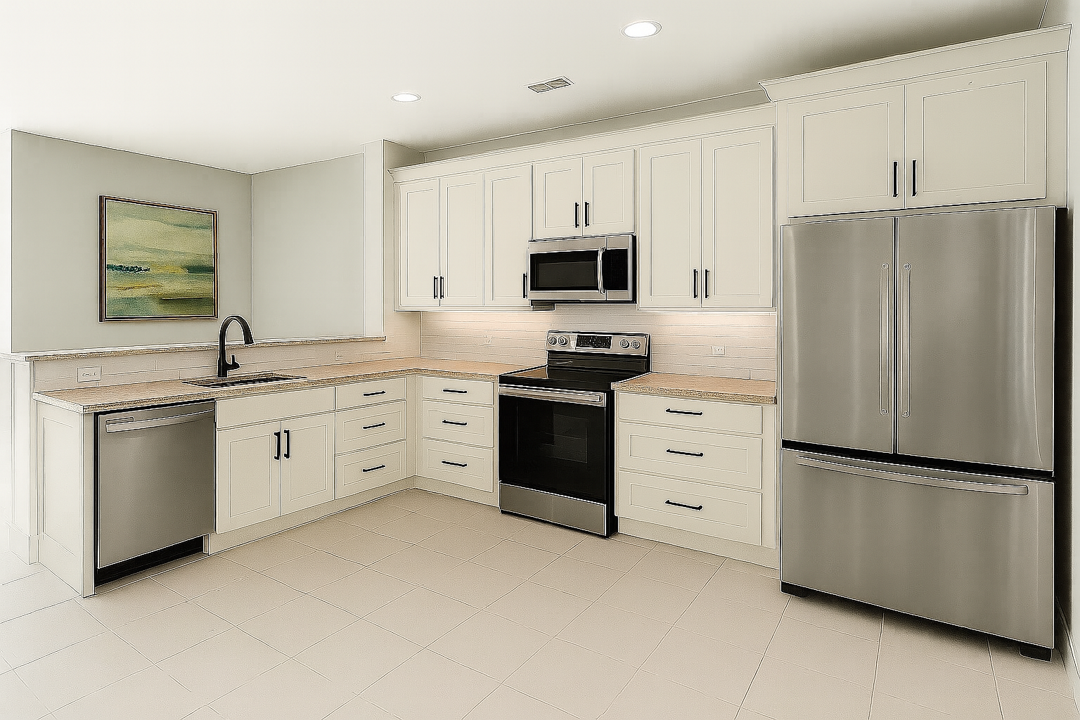 Stonecreek Cabinetry - Assembled Concord Alabaster
