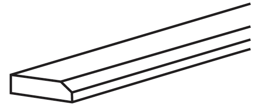 BEM8 - Assembled Avalon Raised Panel - Molding & Trim - EDGE MOLDINGS 2 1/4" X 3/4" X 96" - 2 1/4" X 3/4" X 96"
