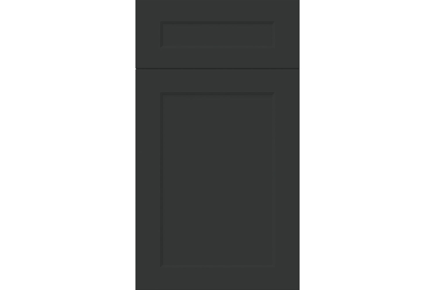 Sherwin-Williams® Greenblack (SW 6994) Kitchen Cabinets – Custom Series Concord Shaker