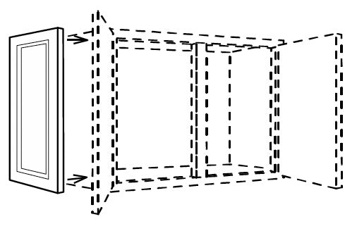 D2130 - Assembled Avalon Raised Panel - Door - DUMMY DOOR 21" X 30" - 21" X 30" X 3/4"