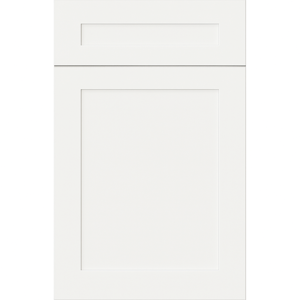 Sherwin-Williams® Pure White (SW 7005) Kitchen Cabinets – Signature Series Concord Shaker