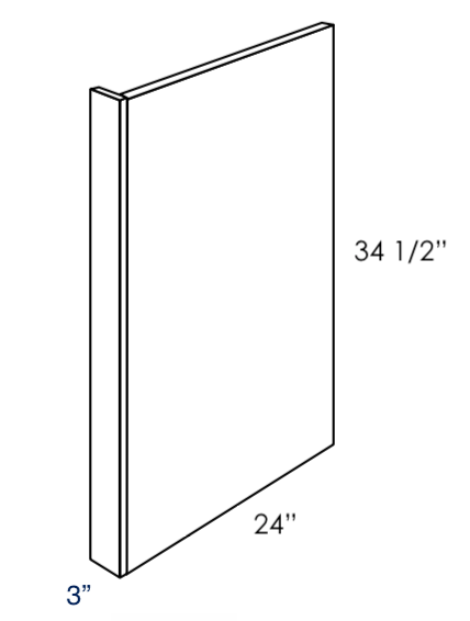DWEP3 - Assembled Concord Clary Sage - Dishwasher End Panel