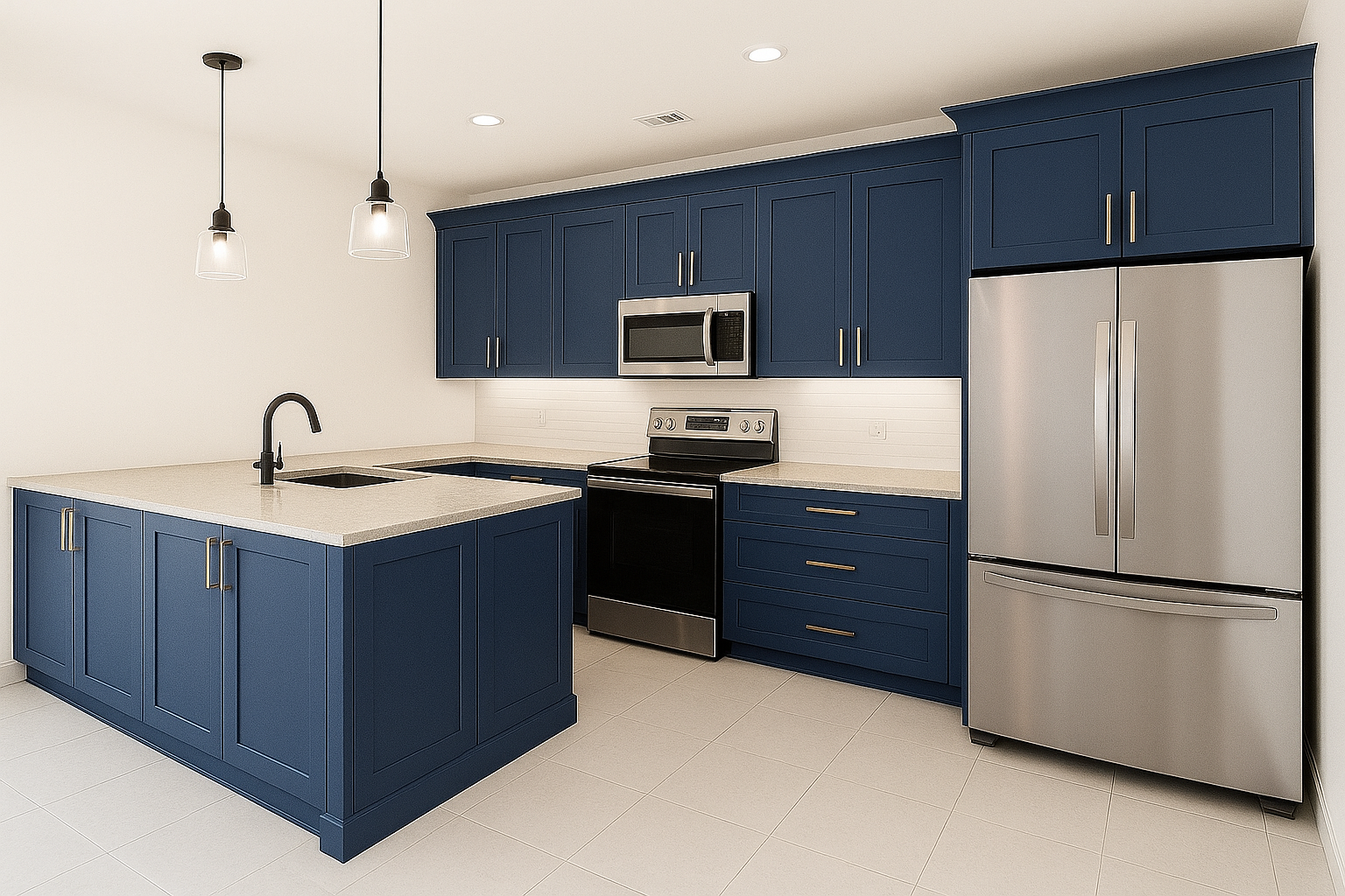 Stonecreek Cabinetry - Assembled Concord Indigo Batik
