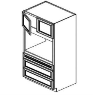 OC31.584 - RTA Charlton Raised Panel - OVEN CABINET - 31 1/2" x 84" x 24"