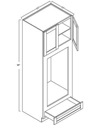OC3396-D - Assembled Concord Clary Sage - 96" Double Oven Cabinet