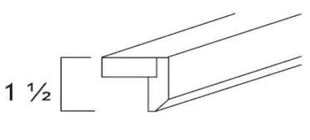 TLR8-2 - RTA Concord Weston White Shaker - Molding & Trim - LIGHT RAIL MOLDING 1 1/2" X 2" X 96" - 1 1/2" X 2" X 96"