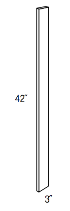 WF342 - RTA Sandy Mirage Shaker - Filler - 3/4" thick 3" wide 42" tall