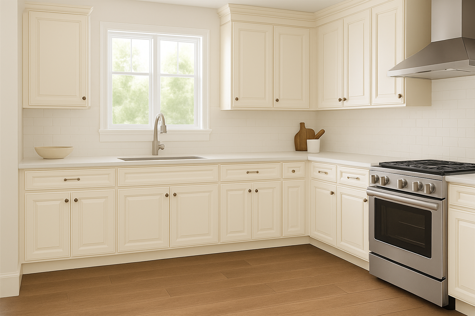 Sherwin Williams Creamy White Kitchen Cabinets – Avalon Raised Panel