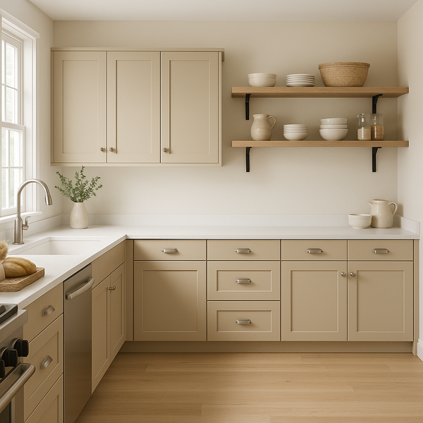 Shop Dhurrie Beige (SW7524) Kitchen Cabinets