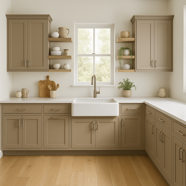 Shop Sanderling (SW 7513) Kitchen Cabinets