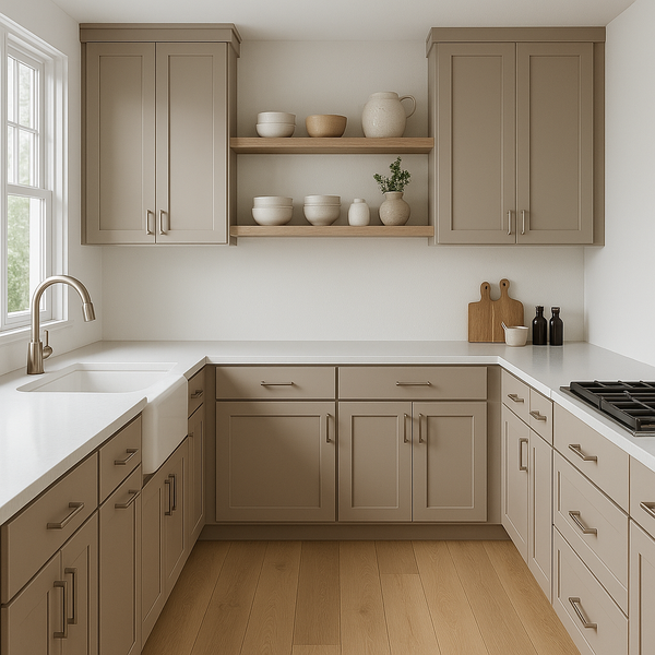 Shop Cocoa Whip (SW9084) Kitchen Cabinets