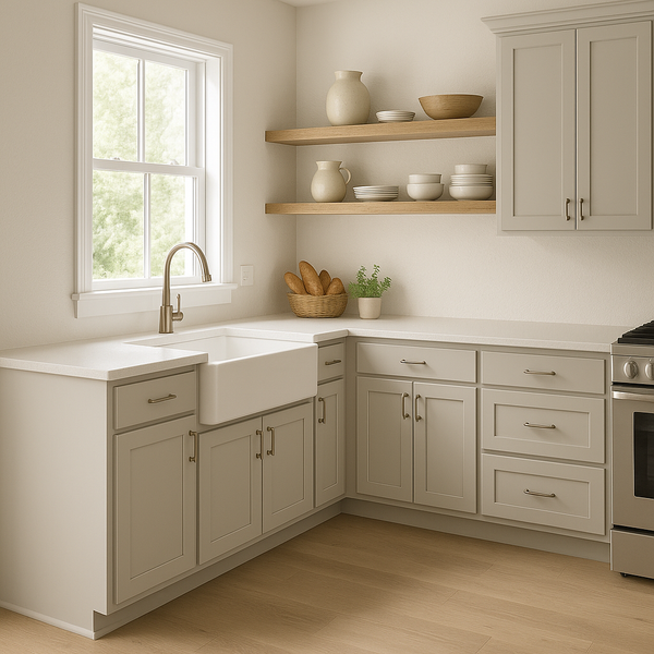 Shop Gossamer Veil (SW9165) Kitchen Cabinets
