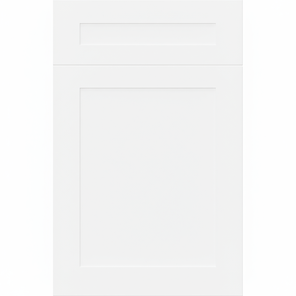 Sherwin-Williams® Extra White (SW 7006) Kitchen Cabinets – Custom Series Concord Shaker