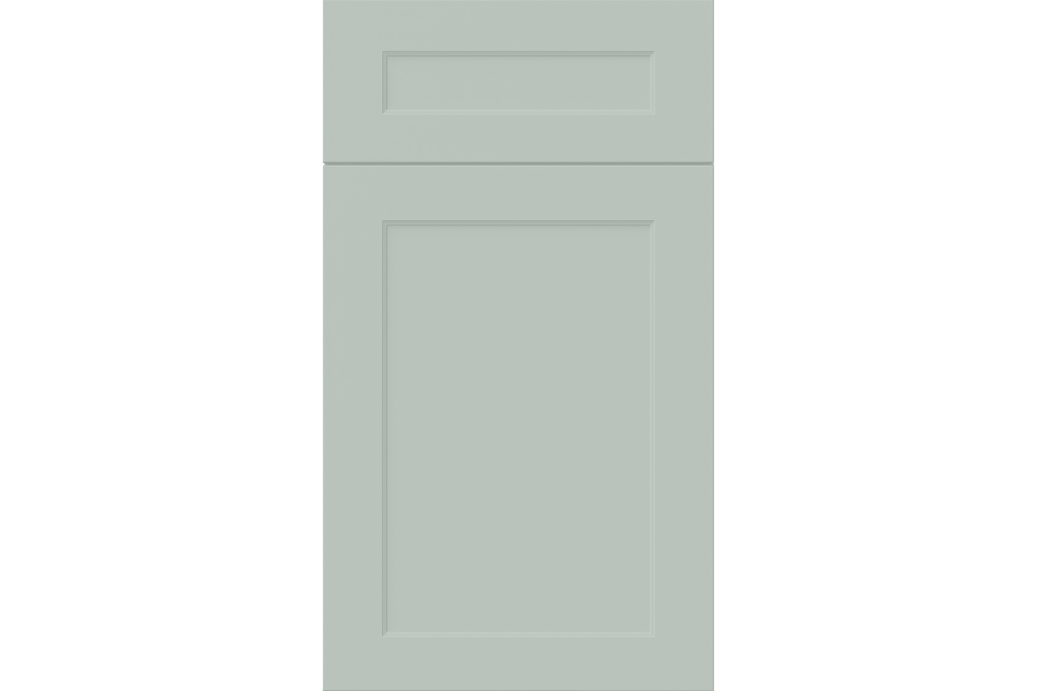 Sherwin-Williams® Quietude (SW 6212) Kitchen Cabinets – Custom Series Concord Shaker