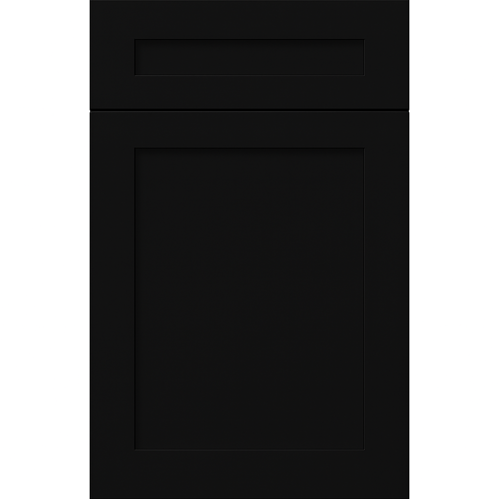 Sherwin-Williams® Tricorn Black (SW 6258) Kitchen Cabinets – Signature Series Concord Shaker