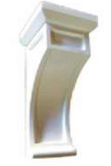 CORBEL-58 - Double Shaker in Sherwin-Williams® Custom Color - CORBEL 4 1/2" X 12 1/2" X 4 1/2" - 5" x 5" x 12"