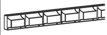 DMI8 - Assembled Avalon Raised Panel - DENTIL MOLDINGS INSERT 3/4" X 1/2" X 96" - 3/4" X 1/2" X 96"