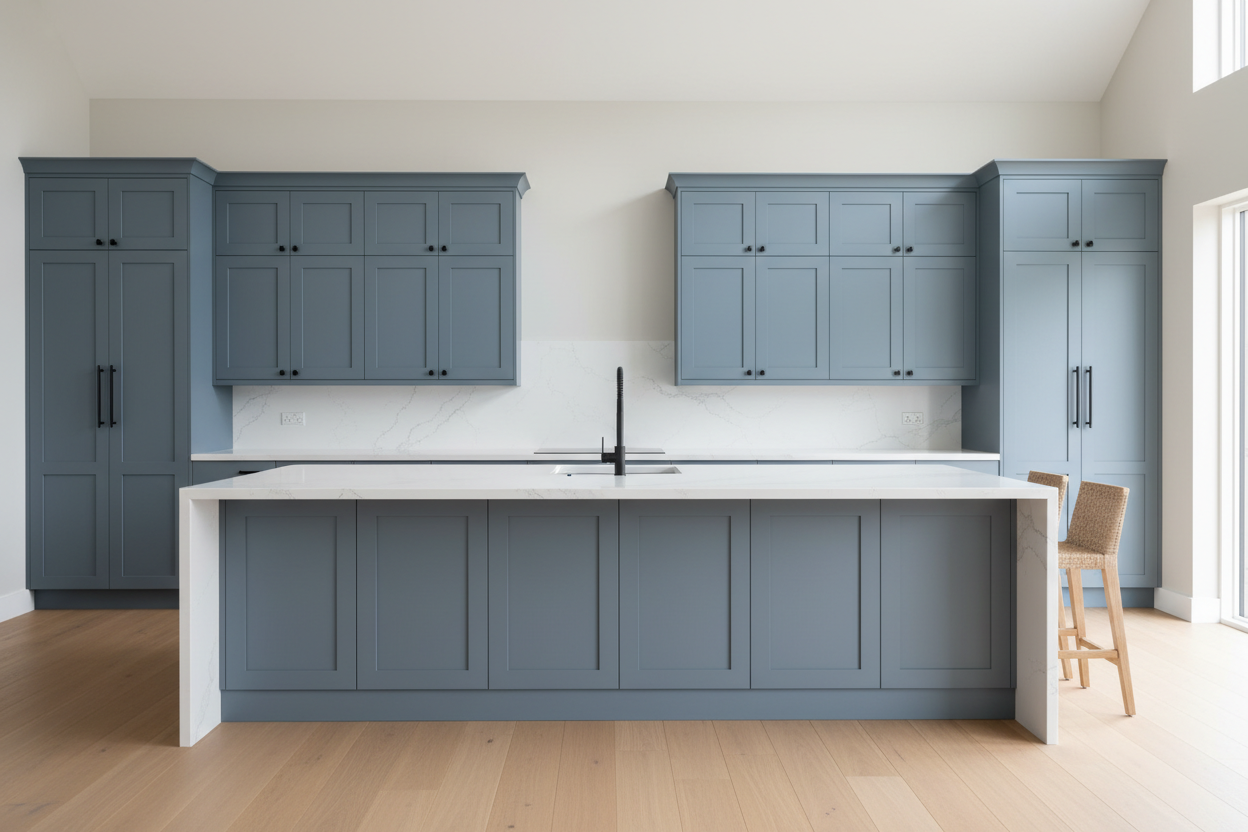 Sherwin-Williams Stardew SW9138 kitchen cabinets