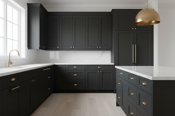 Shop Caviar (SW 6990) Kitchen Cabinets