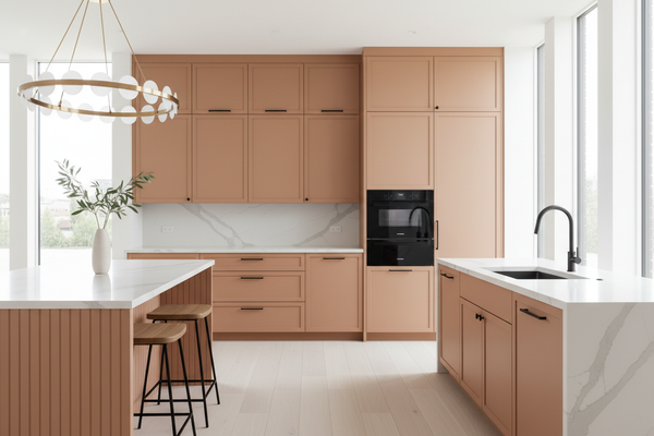 Shop Smoky Salmon (SW 6331) Kitchen Cabinets