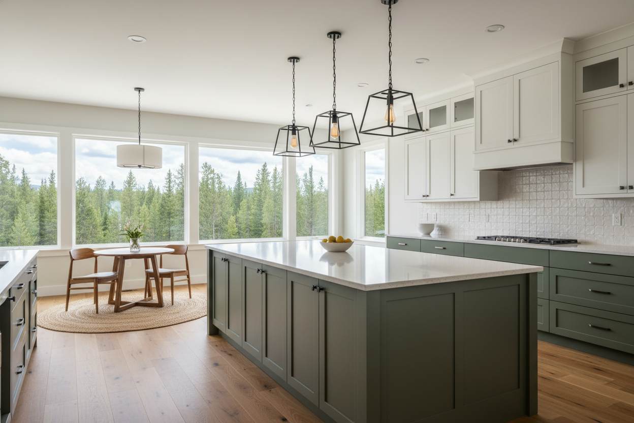 Mountain Retreat Kitchen Cabinet Colors kitchen design inspiration – cabinet color ideas and pairings