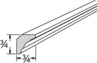 ICM8 - Assembled Concord Weston White Shaker - INSIDE CORNER MOLDING 3/4" X 3/4" X 96" - 3/4" x3 /4" x 96"