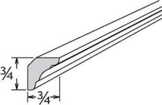 ICM8 - Assembled Perla Raised Panel - INSIDE CORNER MOLDING 3/4" X 3/4" X 96" - 3/4" x3 /4" x 96"